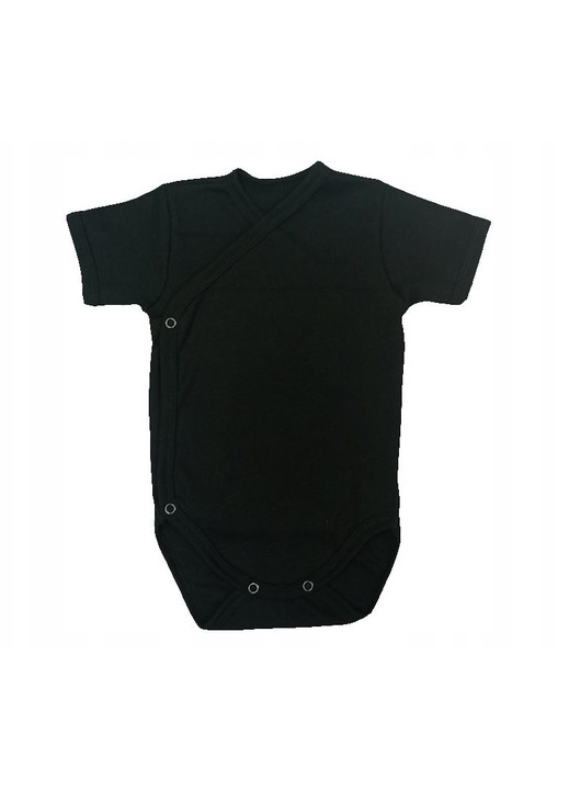 Body copii Dartomik, negru, tip plic, maneca scurta