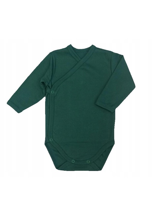 Body copii Dartomik, tip plic, maneca lunga, verde inchis
