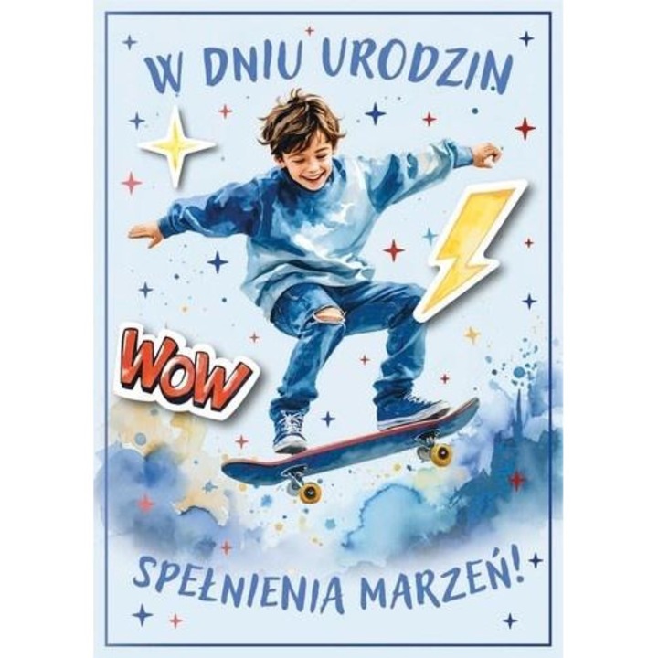 Felicitare (karnet) Armin Style B6, cu detalii aurii sau argintii, Multicolor, 1 buc