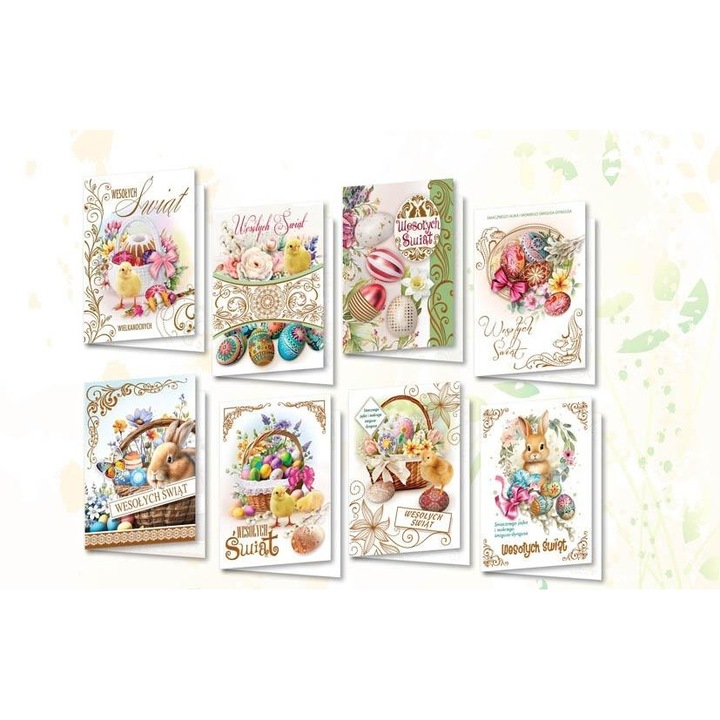 Felicitare Top Graphic B6 set 10 buc multicolor UV