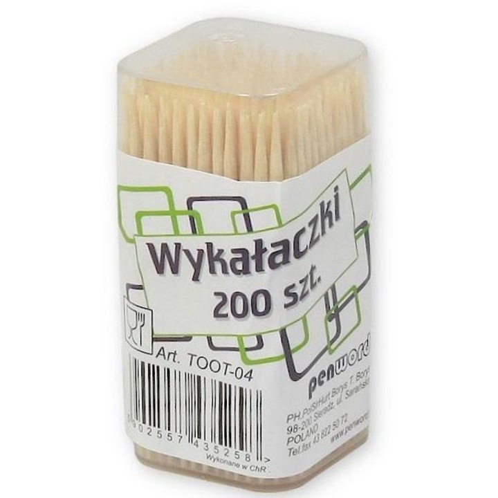 Eldobható Scobitori Penword, 34x33 mm-es formátum, Többszínű, 200 db
