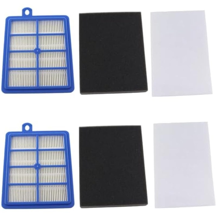 Set 2 filtre HEPA multifunctionale pentru aspiratoare AEG LX7 LX8 si Philips FC8038 FC9150