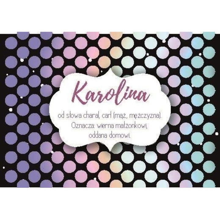Magnet decorativ Szaron Karolina multicolor 8x5.5cm