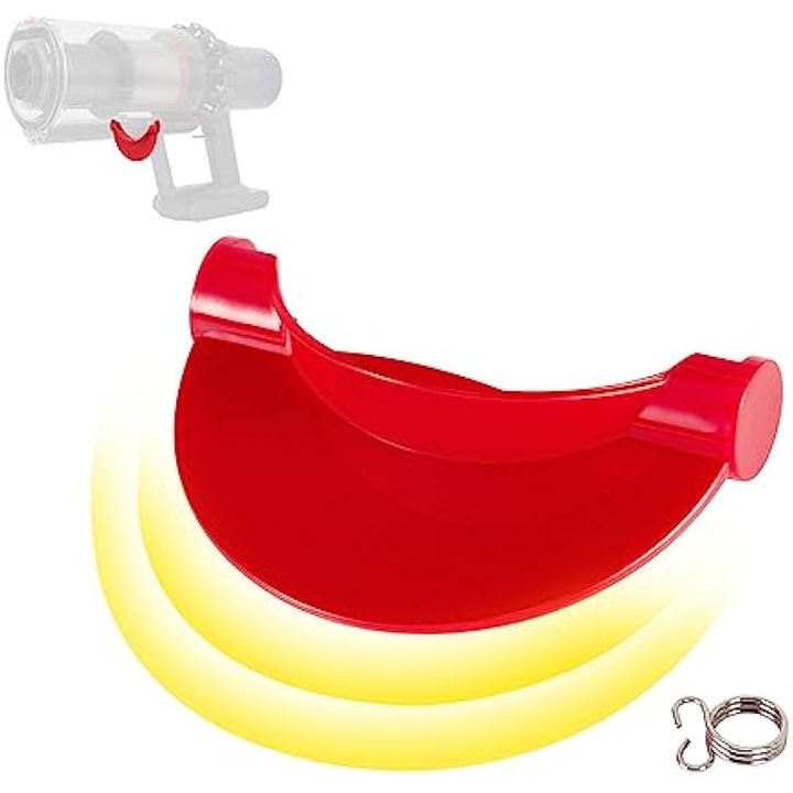 Buton eliberare recipient praf pentru Dyson V10/V11/V12/V15 Outsize Absolute, design latit pentru prindere, plastic durabil cu margini intarite, rosu, 1 buc