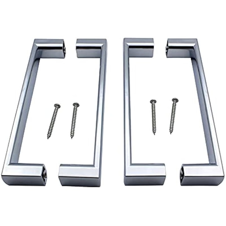 4 db krómozott fogantyú készlet üveg zuhanyajtókhoz 150x19x32mm