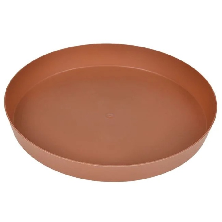 Farfurie ghiveci plastic teracota 35cm sistem drenare flori