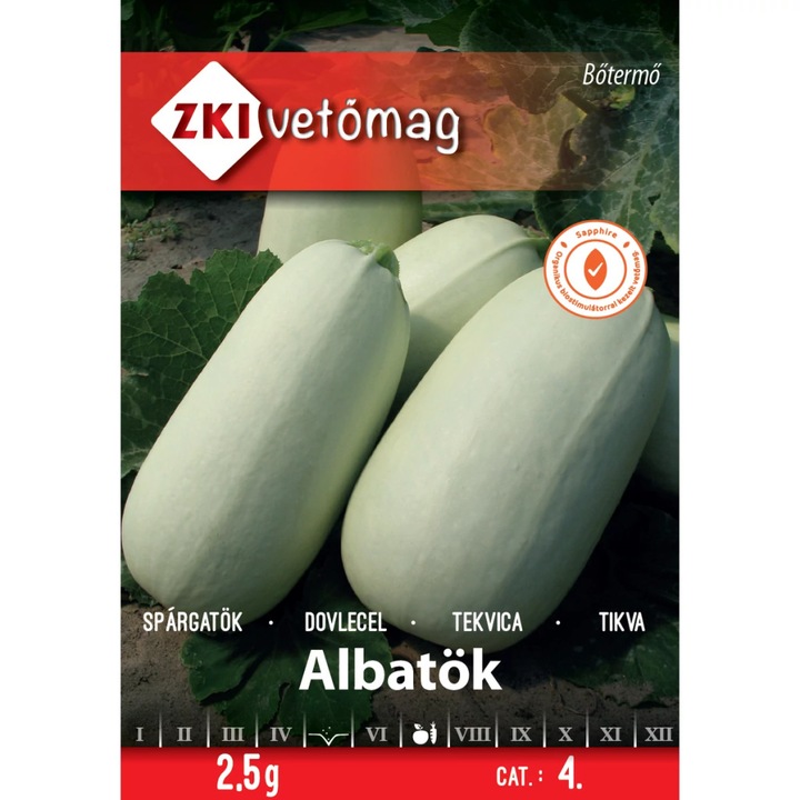 Vetőmag ZKI 4. kategória Spárgatök/ Albatök
