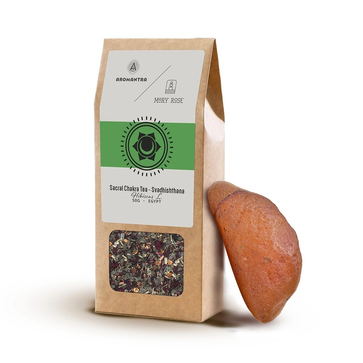 Svadhishthana Szakrális Chakra Szett, Aromantra, Tea, 50g, Karneol, 15-45g, A Bátorság és Kreativitás Köve, Pozitív Energia, Érzelmi Egyensúly, Meditáció, Prémium Spirituális Rituálé, Ezoterikus Ajándék, Harmónia, Metafizika, Zen, Jóga, Kristályok