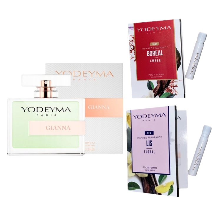 Yodeyma Gianna Eau de Parfum női 100ml, szett 2 mintával