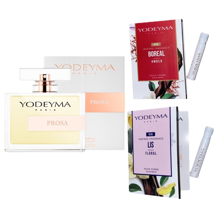 Yodeyma Prosa Eau de Parfum női 100ml, szett 2 mintával