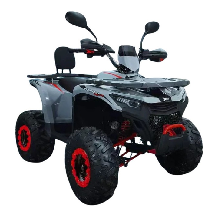 ATV XTR Pro Forest 125cc, 8 inch, Semi-Automat 1+1, Pornire Electrica, Gri-Rosu