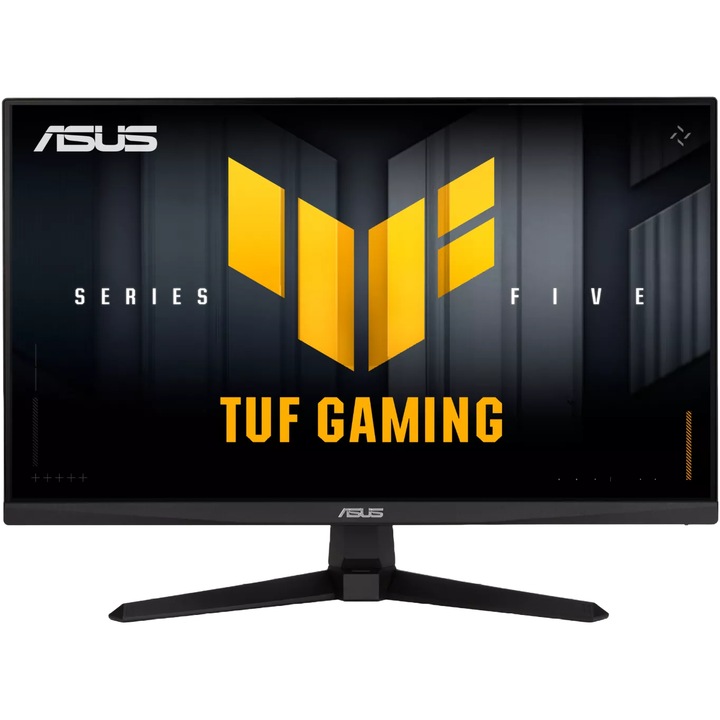 Monitor Gaming ASUS TUF Gaming Series 5 VG249Q5A, 23.8", FHD (1920x1080), Fast-IPS, 200Hz, 0.3ms, 1ms(GTG), G-SYNC® compatible, AMD FreeSync™ Premium, ELMB, DisplayWidget Center, Gaming AI, Flicker-free, Adaptive-Sync, difuzoare 2Wx2, HDMI, DP, Negru