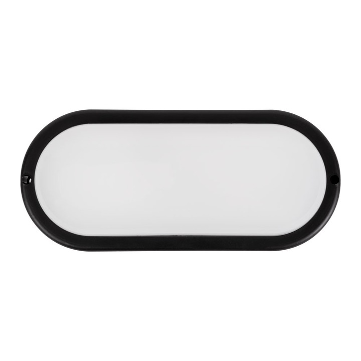 NOVELITE Corp BAT LED Colt Rotund Negru IP65 12W 6400K Opál Burkolat