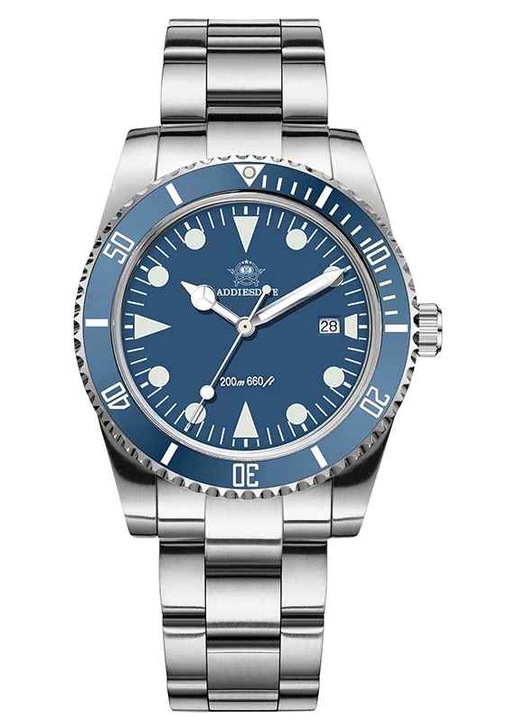 AD2068 Merülőóra, japán kvarc, 39 mm – 316L acél, kerámia keret, 200 m vízállóság, K1 antireflex üveg