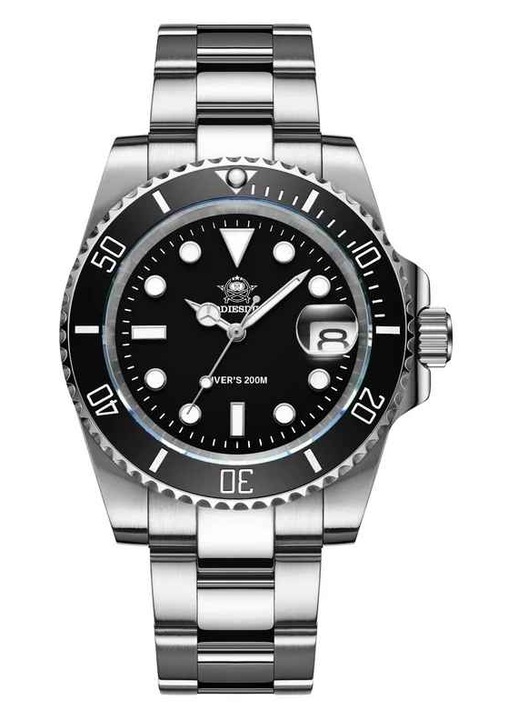 ADDIESDIVE búváróra, Miyota 2115, 41 mm, 316L rozsdamentes acél, kerámia keret, 200 m vízálló