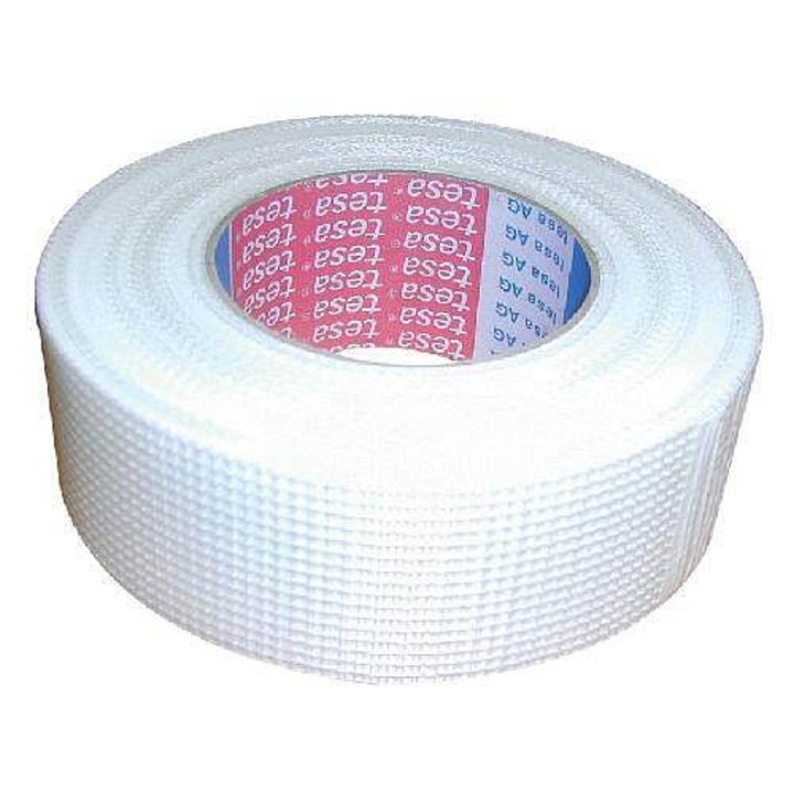 TESA gipszkarton javítószalag, erősítőszalag, öntapadó, üvegszálas, fehér, 48 mm x 45 m