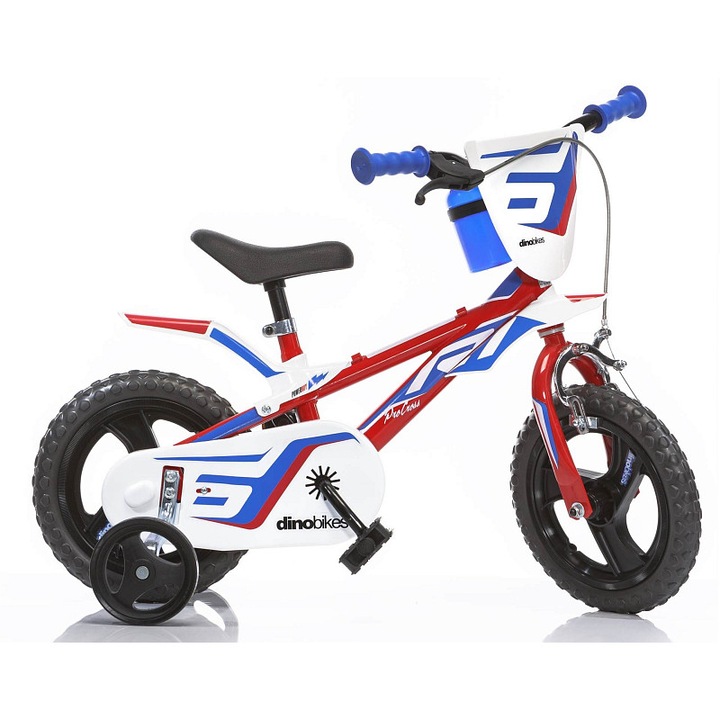 Детски велосипед Dino Bikes R1, спортен, 12 инча, бял, 77x40x16 см