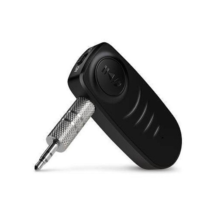 Connect IT Bluetooth audio vevő, BT V5.3, 3,5 mm jack AUX-hoz, kihangosító mikrofonnal, Fekete