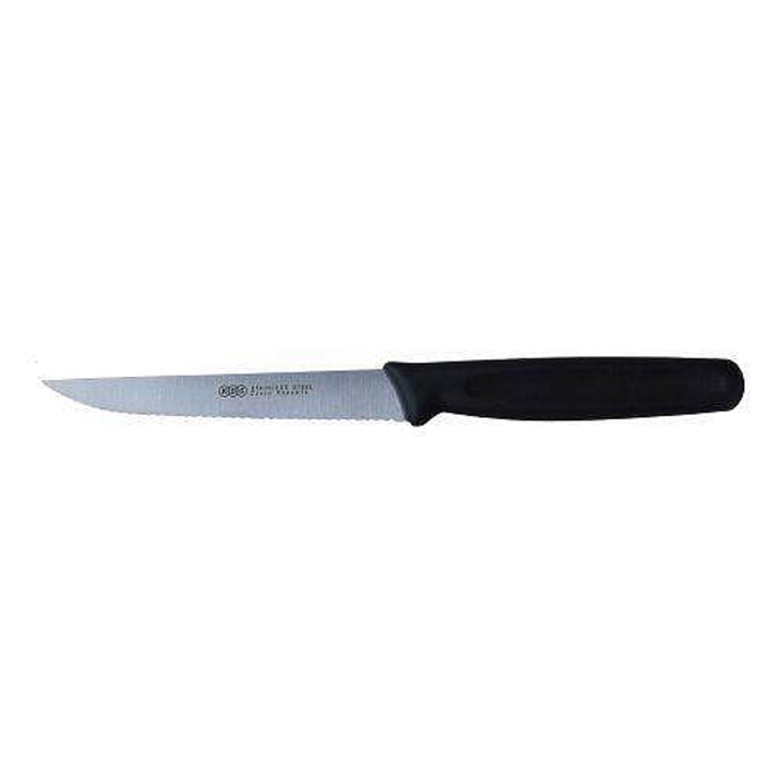 Steakkés, KDS 1441, 115 mm-es penge, rozsdamentes acél, tartós műanyag nyél, fekete, 1 db