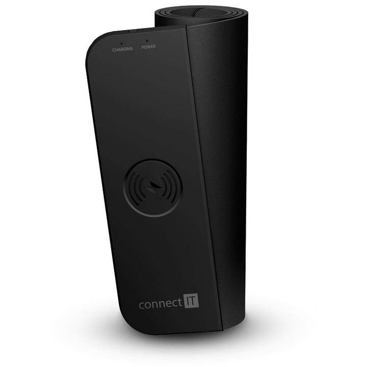Connect IT Charge egérpad vezeték nélküli Qi töltéssel, fekete, 800x300mm