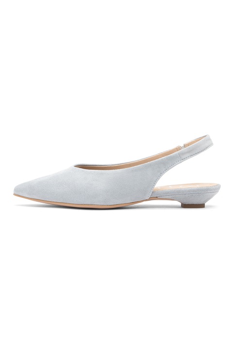 RYŁKO, Pantofi slingback din piele intoarsa Sinead, Albastru glaciar
