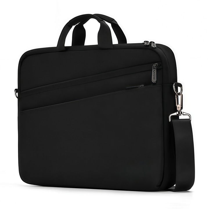 Geantă pentru laptop SNASHMG, 15.6 inci, impermeabilă, cu curea, 36.5x26x3cm