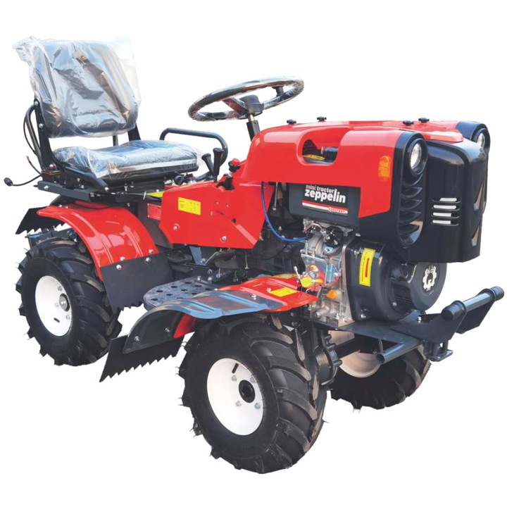 Mini tractor Rotakt Zeppelin, 4x4, 15CP, diesel, 532cc, latime lucru 70-135 cm