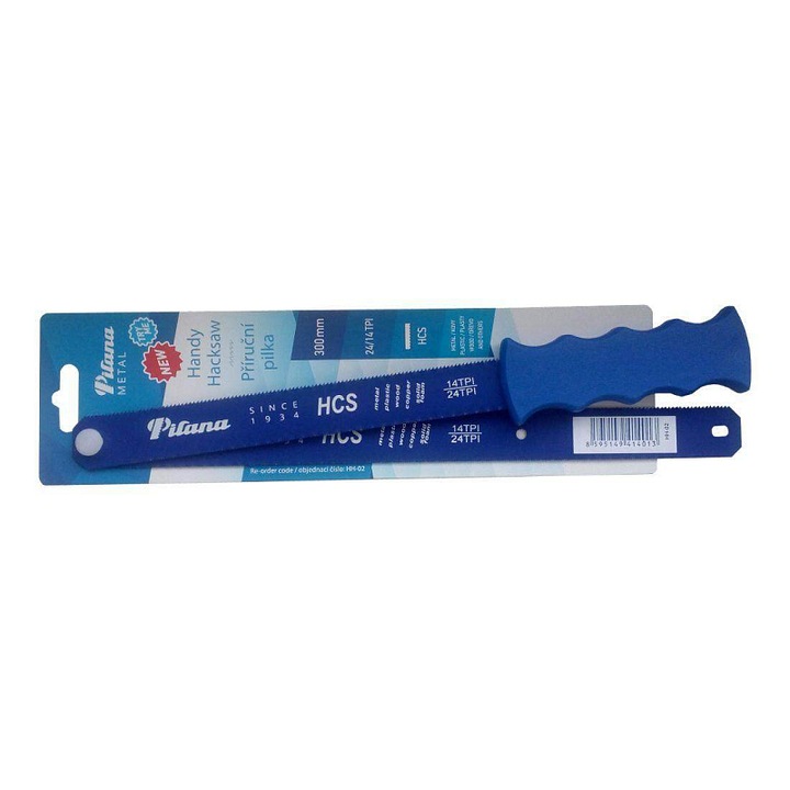 PILANA univerzális fűrész 300 mm, dupla élű 14/24 TPI, HCS, kék