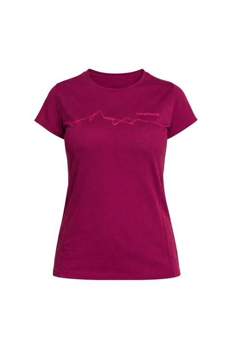 Tricou dama Trangoworld, W BIELLA, rosu inchis, Rosu inchis