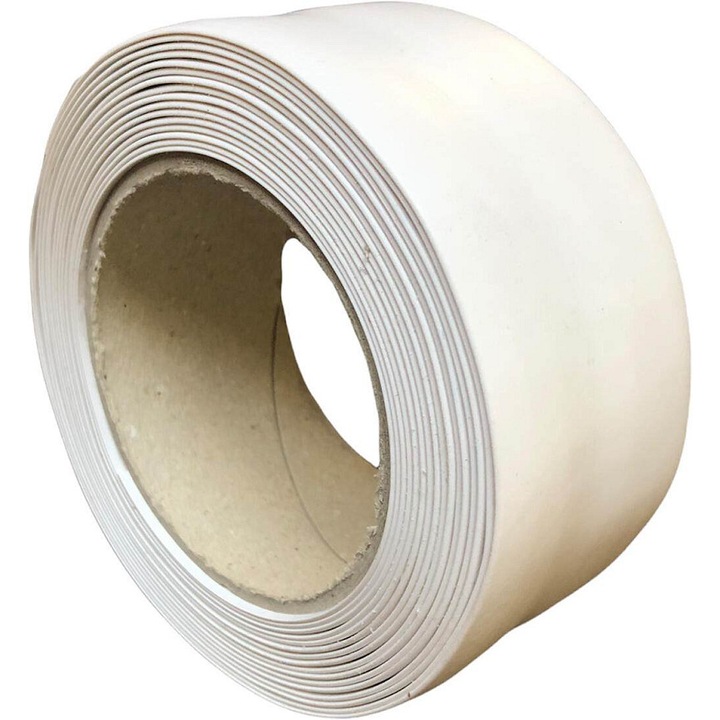Banda adeziva pentru pardoseala Mat 52mmx5m alb PVC
