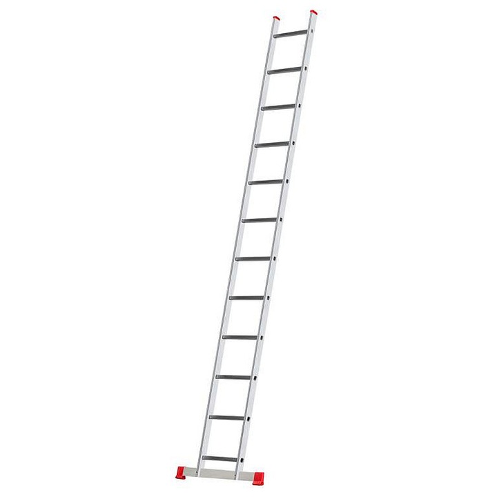 Scara sprijin VENBOS 1012, din aluminiu usor, 12 trepte, inaltime 3390 mm, argintiu, 1 buc