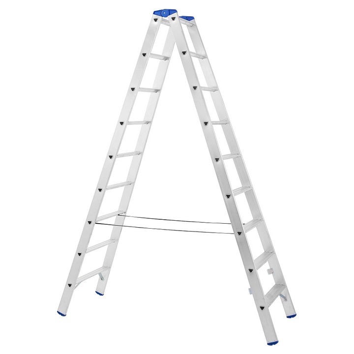 Scara dubla VENBOS PROFI 5509, aluminiu, 2x9 trepte, 220x58.5cm, 11.4kg
