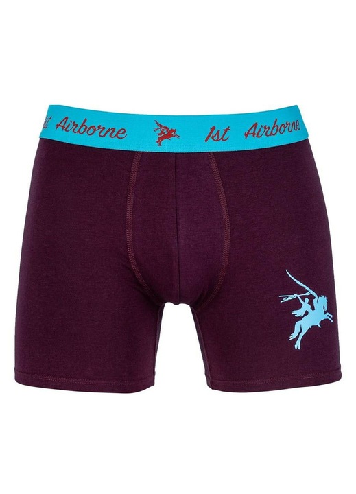 Fostex boxeralsó, 1st AIRBORNE PEGASUS, elasztikus derék, bordó, pamut