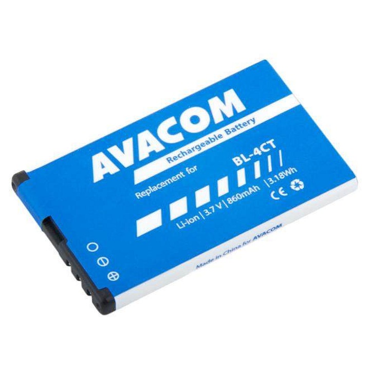 Avacom BL-4CT 860mAh Li-Ion 3,7V telefon akkumulátor, fekete, 19g
