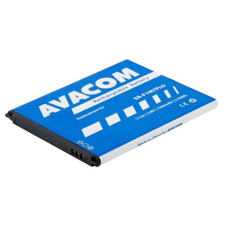 Avacom GSSA-S3mini-1500 Li-Ion 3.8V 1500mAh akkumulátor, Samsung Galaxy S3 mini kompatibilis, NFC nélkül, kék, 1 db