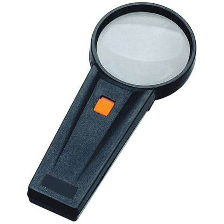Lupa manuala Levenhuk Zeno Handy ZH31, lupa de mana, marire 4x, diametru 65 mm, cu iluminare, functioneaza cu 2x AA, negru