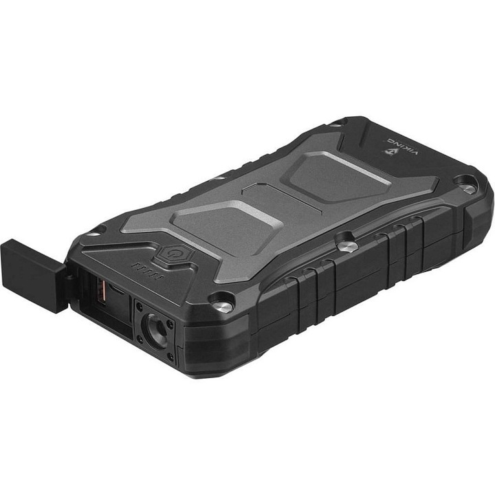 Powerbank Viking SKADI II, 20000mAh/74Wh, USB-C PD30W, 2x USB-A 18W, wireless 15W, ütésálló, IP66, fekete, 1 db