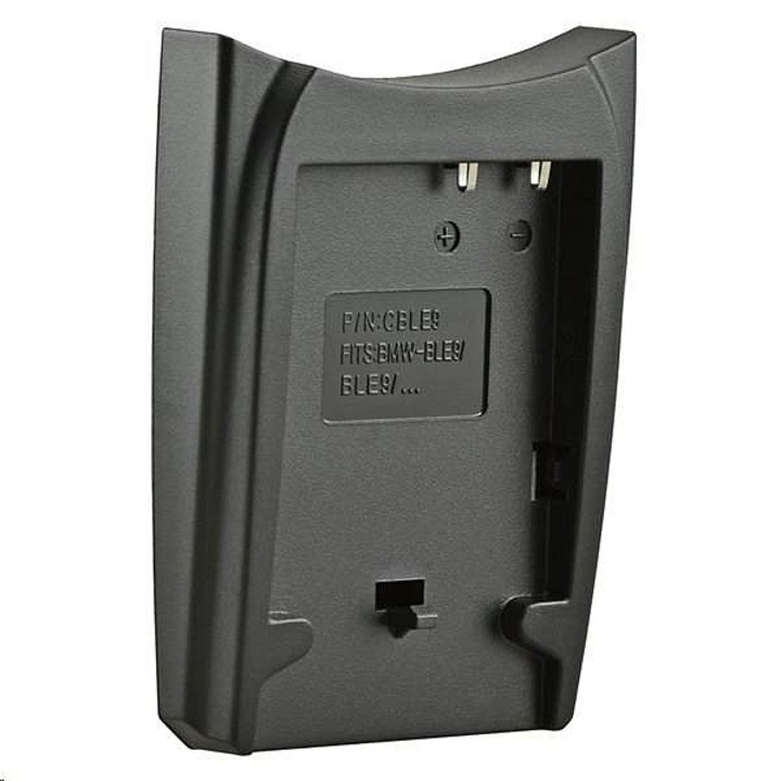 Adaptor/Reductor pentru incarcator Jupio, compatibil cu Jupio Single/Dual charger, pentru baterii Panasonic DMW-BLE9/DMW-BLG10, Negru, 1 buc
