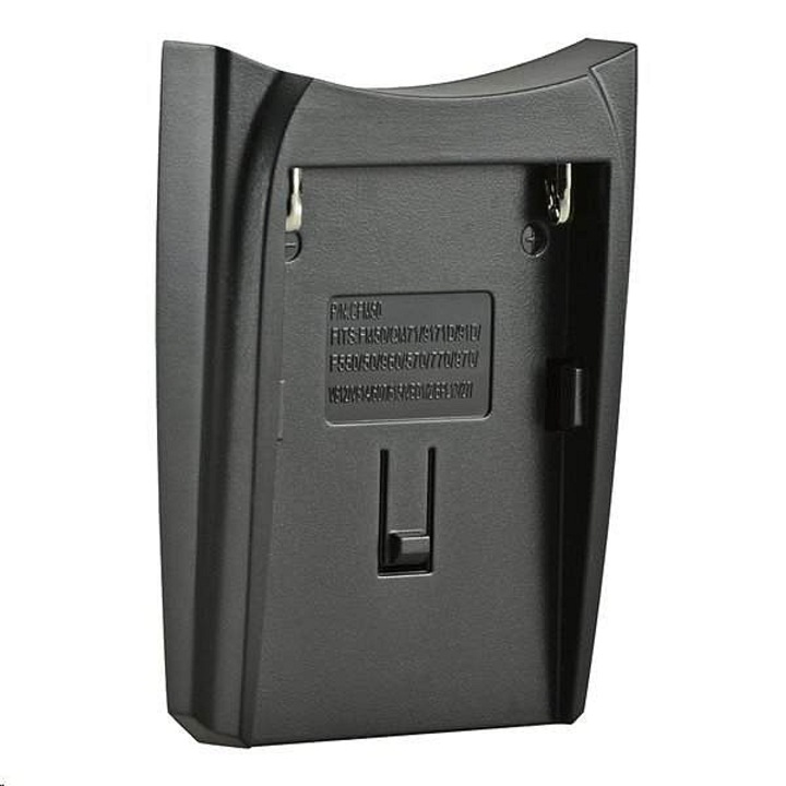 Adaptor pentru incarcator Jupio, compatibil cu Jupio Single/Dual charger, pentru baterii Sony NP-FM50/NP-FM55H/NP-FM500H/F550/F750/F960/F970/F990 si JVC BN-V607U/BN-615U, Negru, 1 buc