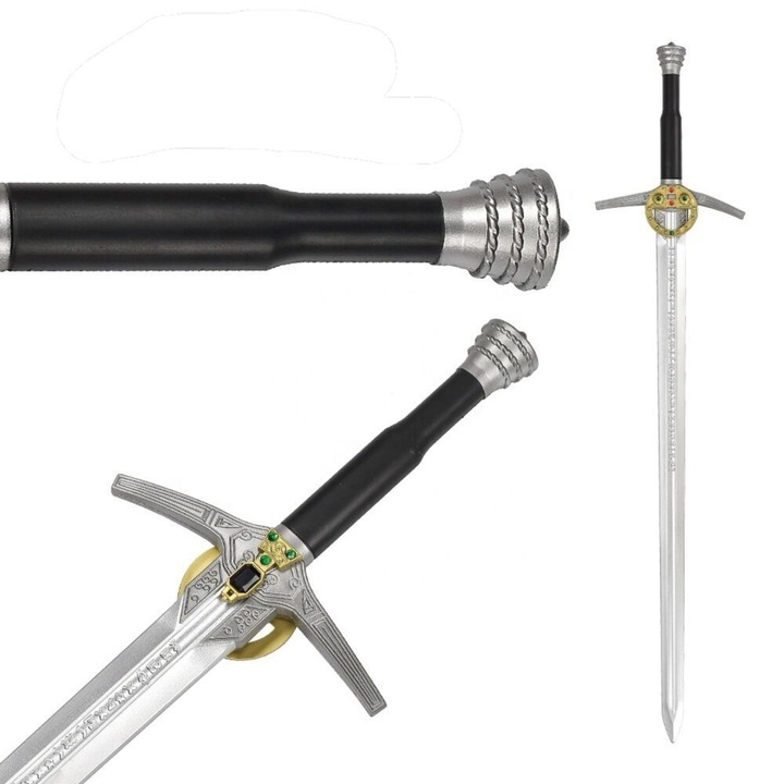 Geralt kardja, The Witcher ihlette, LARP COSPALY hab 100cm FM308