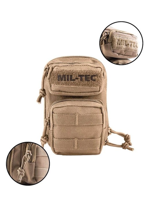 MIL-TEC Assault kulcstartó, coyote barna
