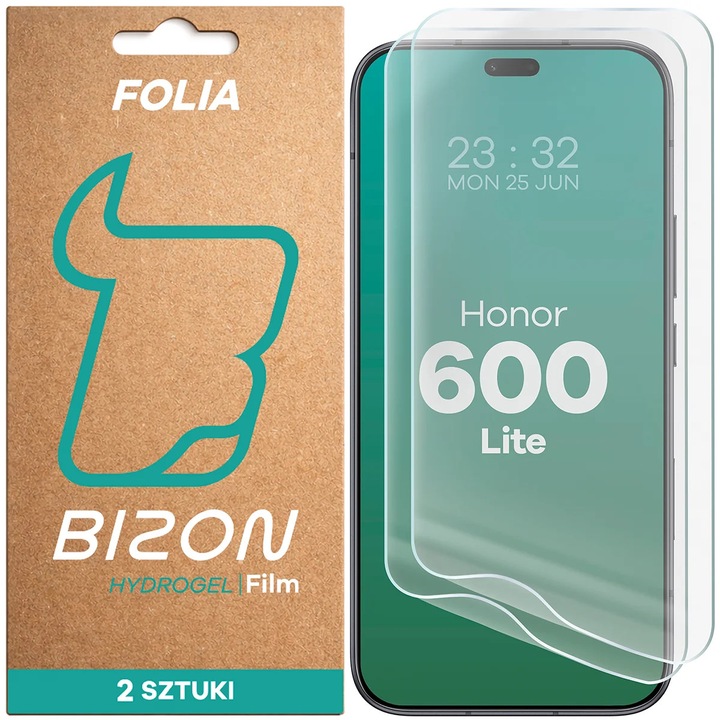 Set 2 Hidrogel folie Bizon Film Hydrogel Front Duo pentru Honor 600 Lite 5G