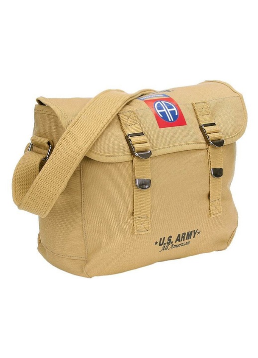 Fostex 82nd Airborne válltáska, khaki pamut, 32x12x24cm