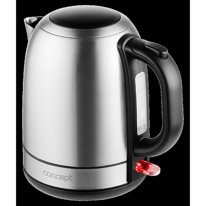 Concept RK3250 elektromos vízforraló (elektromos teafőző), rozsdamentes acél, STRIX csatlakozó, 2200 W, inox, 1,2 l