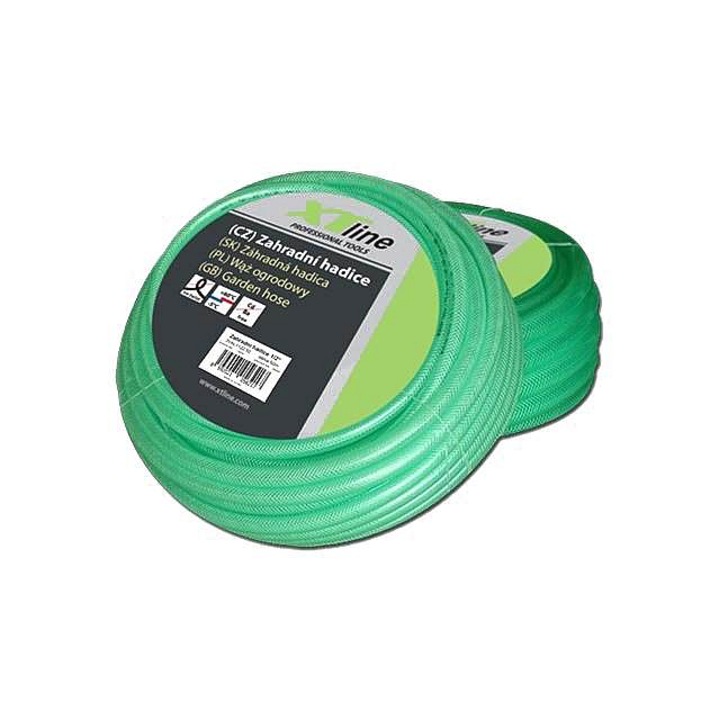 XTline kerti tömlő 1/2", 50m, zöld, rugalmas, nyomásálló