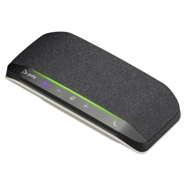Hangszóró Poly, Sync 10, Microsoft Teams tanúsítvány, PC, Kábel 71.5 cm, 100-7800 Hz, USB-A, USB-C, 182 x 89 x 33 mm, Ezüst
