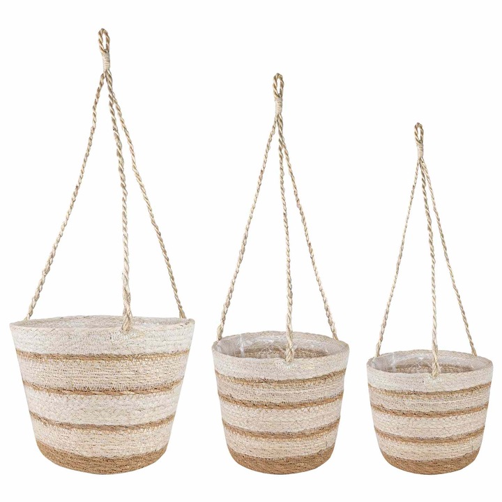 Set Cosuri pentru vidaXL, plante din iarba de mare 3 pcs