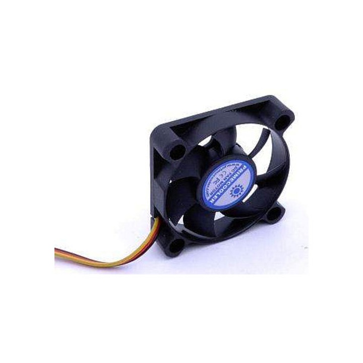 Ventilátor PC Primecooler PC-5010L05S műanyag fekete 50x50x10mm 30cm 3 tűs tűs