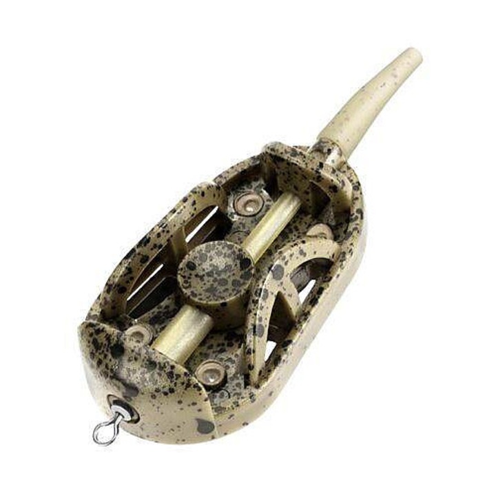 Method feeder Merco Bait Feeder 30, din plastic si metal, 30 g, bej/negru, 1 buc