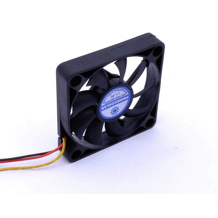 Ventilator PC PRIMECOOLER PC-6010L12B SuperSilent LongLife, 12V DC, 3600RPM, sub 26dBA, rulment cu bile, Negru, 60x60x10mm